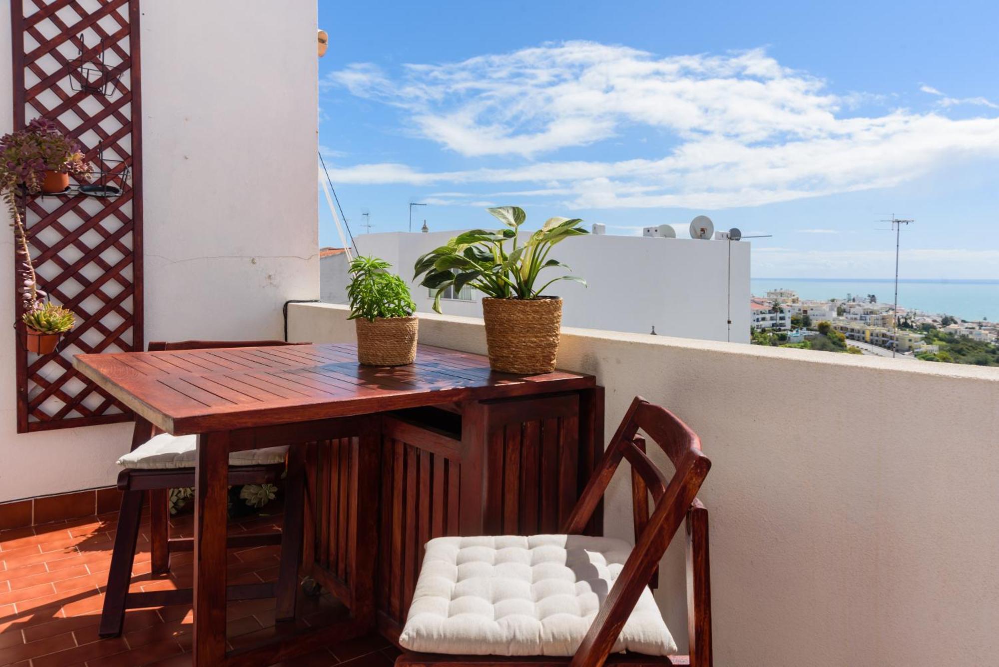 Hillside Studio With Sea View & Fibre Internet Albufeira Exteriör bild